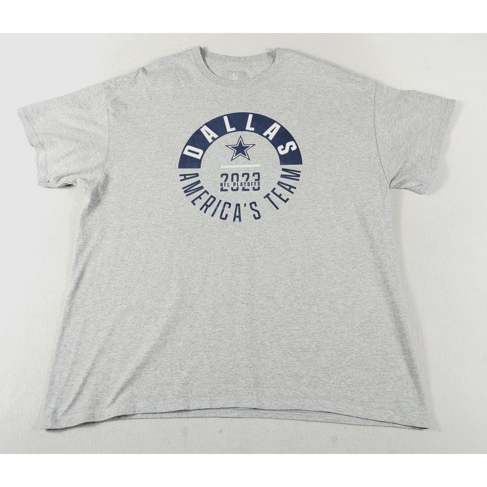 Dallas Cowboys Shirt Mens XL Gray NFL Football 2023 Playoffs America's Team‎